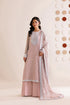 Farasha Embroidered Chiffon Suit Blush Sand