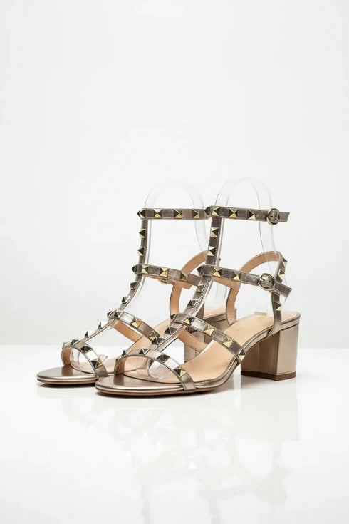 Rose Gold Ankle Strap Heel BS-7
