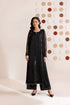 Farasha Embroidered Chiffon Suit Charcoal Whisper