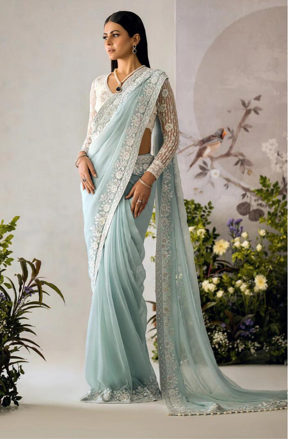 AIK Atelier Embroidered Net Sari LOOK 08