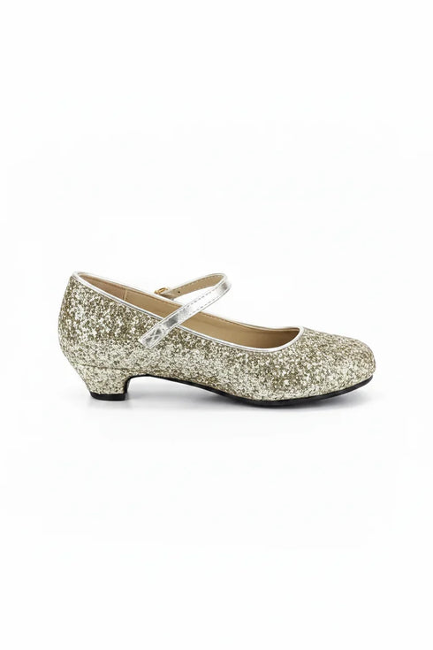 Kids Gold Glitter Shoes BS-41