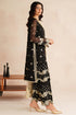 Farasha Embroidered Chiffon Suit Gold Shadow
