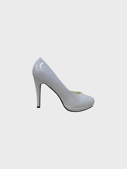 White Patent Heel 12925