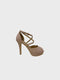 Nude Patent Ankle Strap Heel BS27