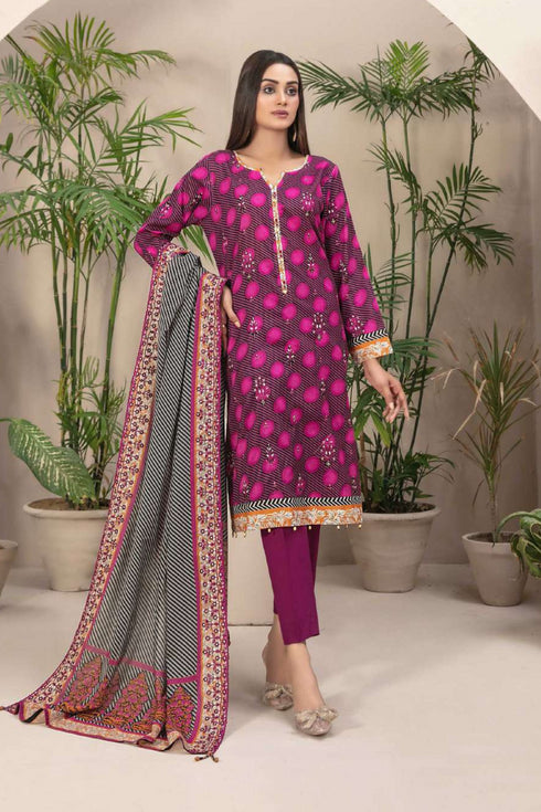 Tawakkal Embroidered Lawn 3 Piece Suit D-8879