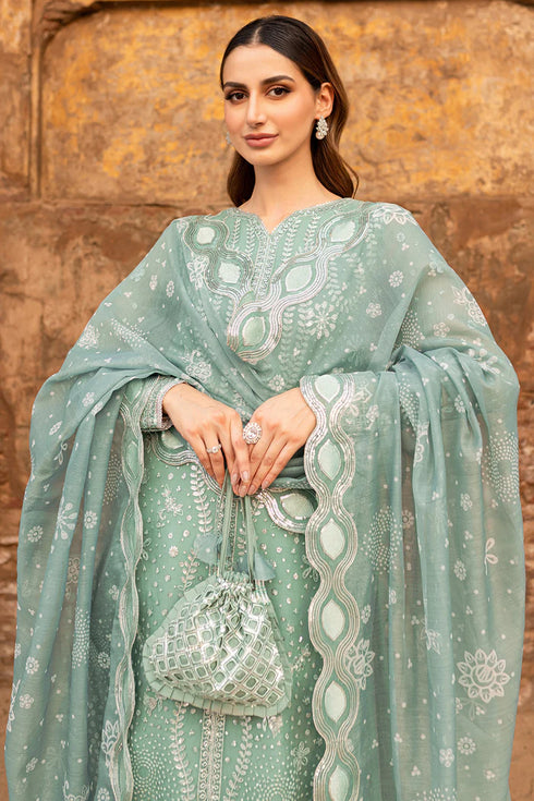 Farasha Chiffon 3 Piece Suit Ocean Light