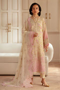 Nureh Embroidered and Printed Chikankari Lawn 3 Piece suit Feya FE 05