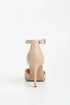 Women's Nude Suede Ankle Strap Stiletto Heel Court Shoes Pointed Toe BS-221