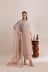 Farasha Embroidered Chiffon Suit Warm Lume