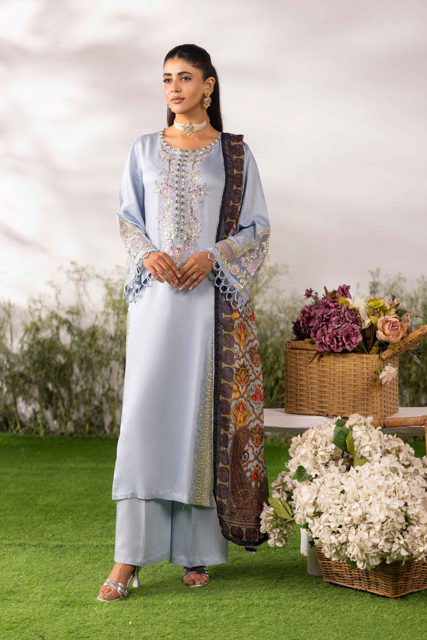 Simrans Embroidered Viscose 3PC Suit SM-23