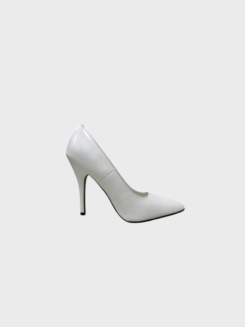 White Matte Heel 12924