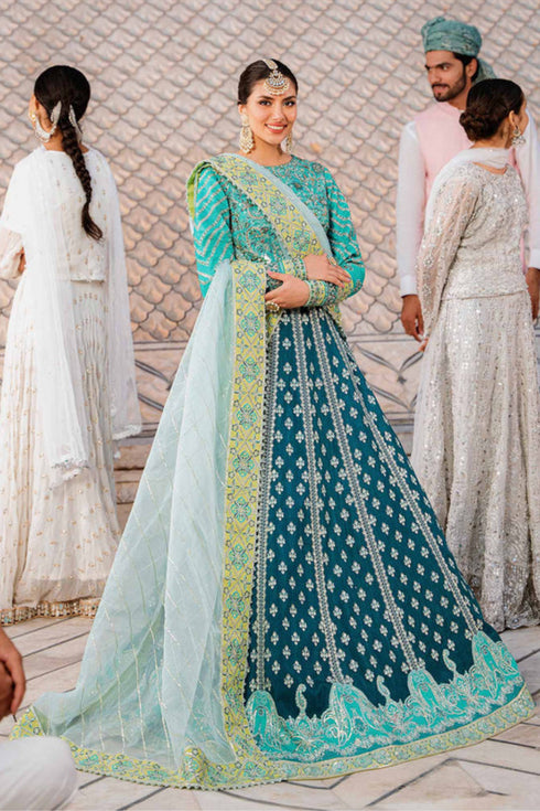 Akbar Aslam Embroidered Raw Silk 3 Piece suit ESHANA