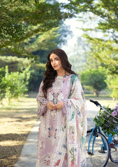 Elaf Embroiderd Lawn Suit ELY-1A MAISON PINK