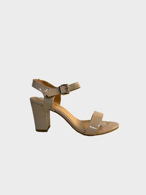 Nude Patent Ankle Strap Heel 1840