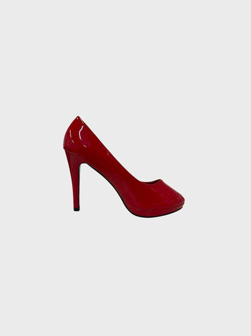 Red Patent Heel 12925