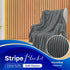 Stripe Fleece Throw Blanket for Sofa & Bed – Soft Warm Lightweight Polyester Blanket