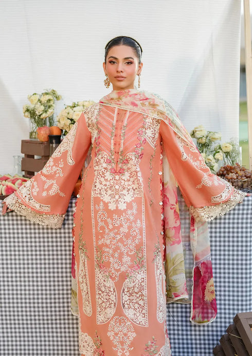 Elaf Embroiderd Lawn Suit ELH-5A AUTUMN DREAM