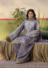 Zarqun Embroidered Raw Silk 3PC Suit 2599A