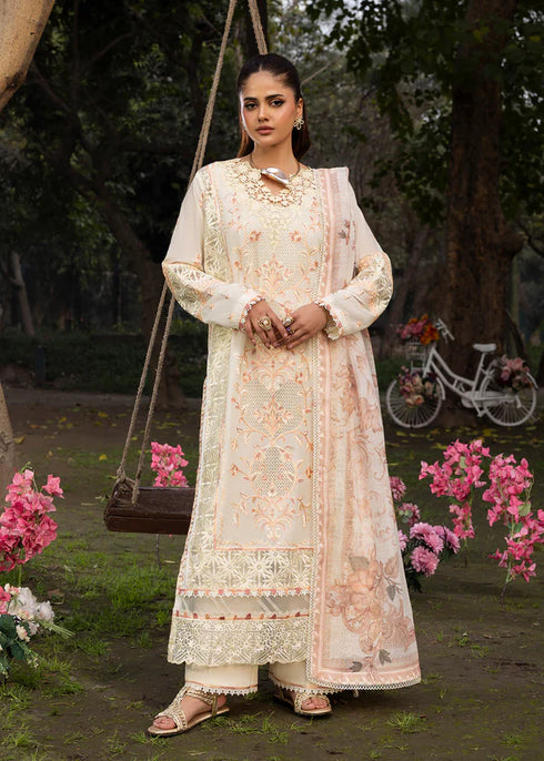 Zarqun Embroidered Lawn 3PC Suit 2613-B