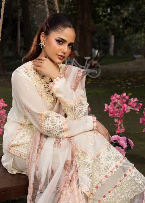 Zarqun Embroidered Lawn 3PC Suit 2613-B