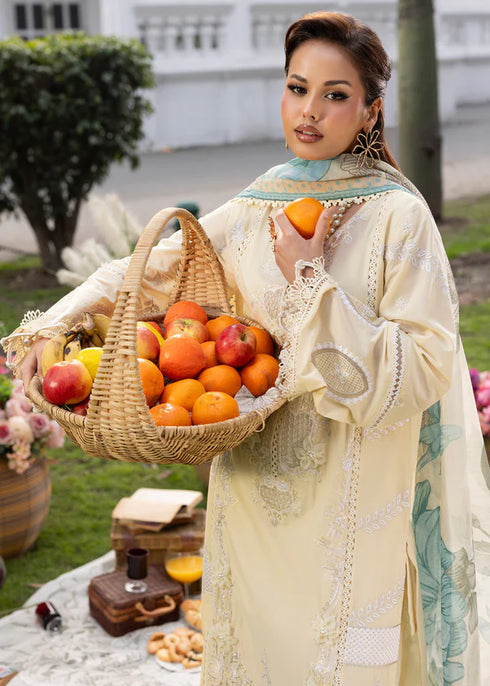 Zarqun Embroidered Lawn 3PC Suit 2614-A