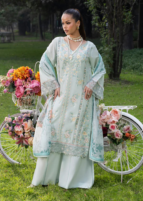 Zarqun Embroidered Lawn 3PC Suit 2615-A