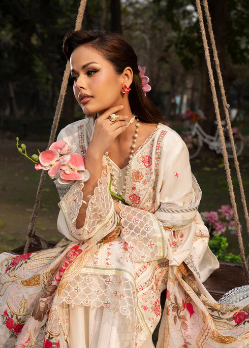 Zarqun Embroidered Lawn 3PC Suit 2615-B