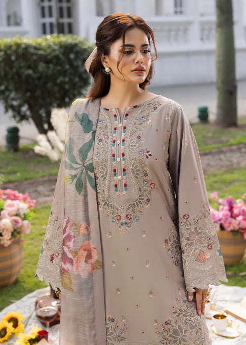 Zarqun Embroidered Lawn 3PC Suit 2616-A