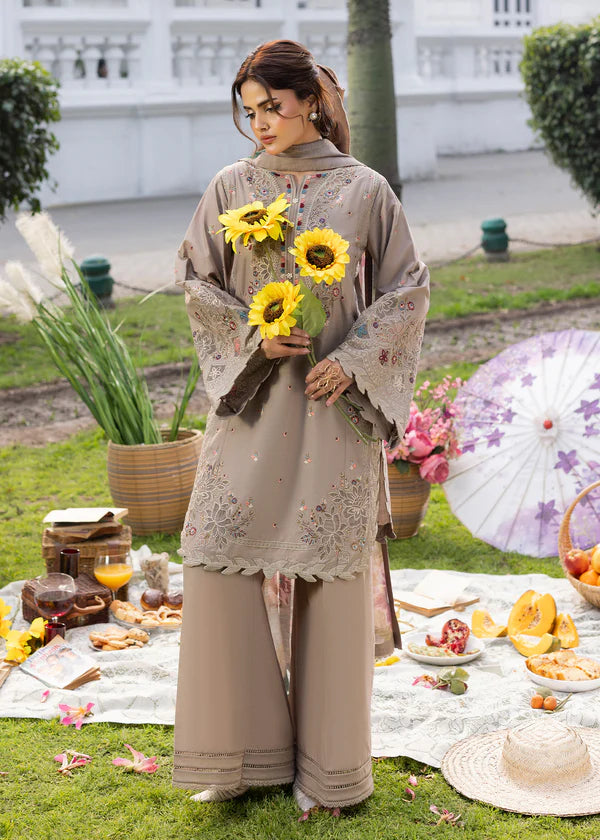 Zarqun Embroidered Lawn 3PC Suit 2616-A