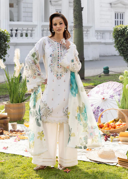 Zarqun Embroidered Lawn 3PC Suit 2616-B