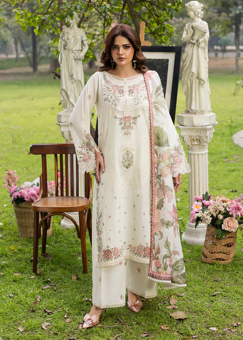 Zarqun Embroidered Lawn 3PC Suit 2617-B