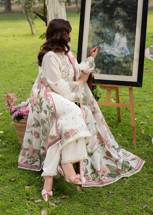 Zarqun Embroidered Lawn 3PC Suit 2617-B