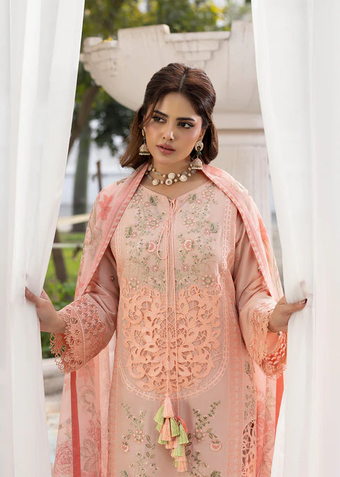 Zarqun Embroidered Lawn 3PC Suit 2618-A