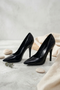 Black Patent Heel 12923