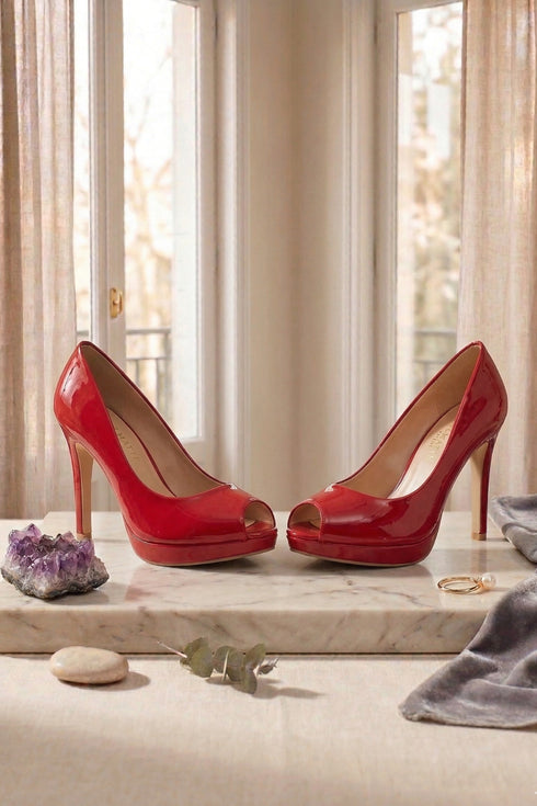 Red Patent Heel 12926