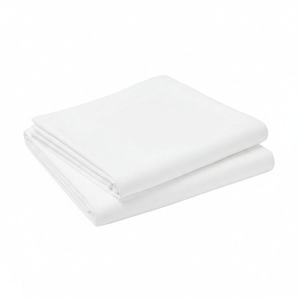 Cot Bed Sheets Super Soft Breathable Polycotton Fitted Sheet - White