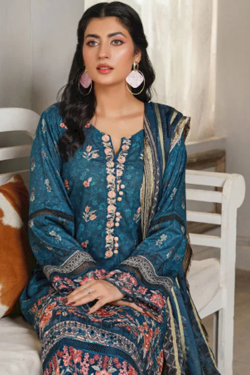 Munira Embroidered Lawn 3 Piece Suit MSL110