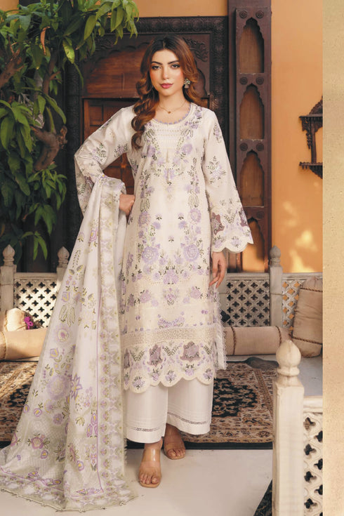 Munira Embroidered Lawn Suit MSL155- Pakistani Lawn Suits