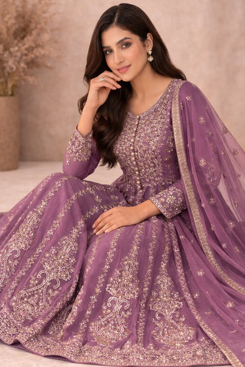 Baba Posh Embroidered Chiffon Maxi BP-06