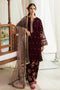 Barqoue Embroidered Velvet Suit UF-250