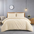 4 Piece Microfibre Duvet Cover Set – Plain Ultra Soft Bedding with Pillowcases Single Double King Super King