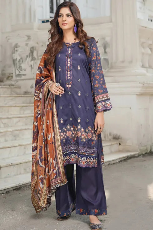 Munira Embroidered Lawn 3 Piece Suit MSL105