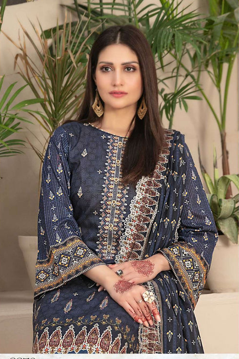 Tawakkal Embroidered Lawn 3 Piece Suit D-8872