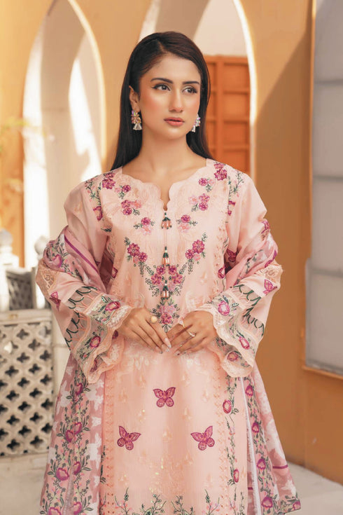 Munira Embroidered Lawn Suit MSL156- Pakistani Lawn Suits