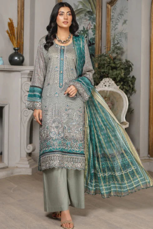 Munira Embroidered Lawn 3 Piece Suit MSL112