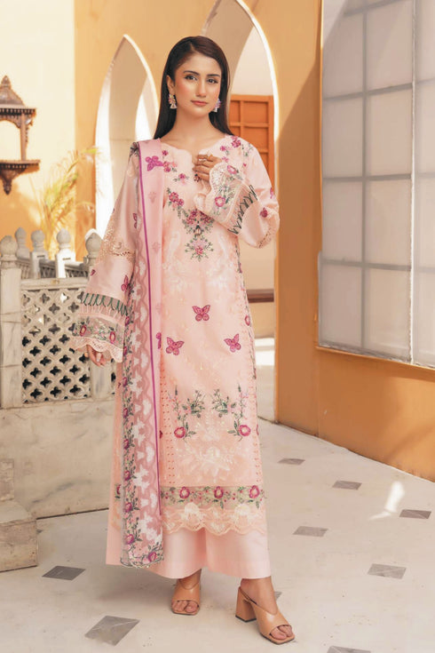 Munira Embroidered Lawn Suit MSL156- Pakistani Lawn Suits