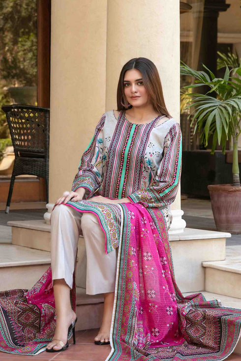 Tawakkal Digital Printed Lawn Suit D-1497