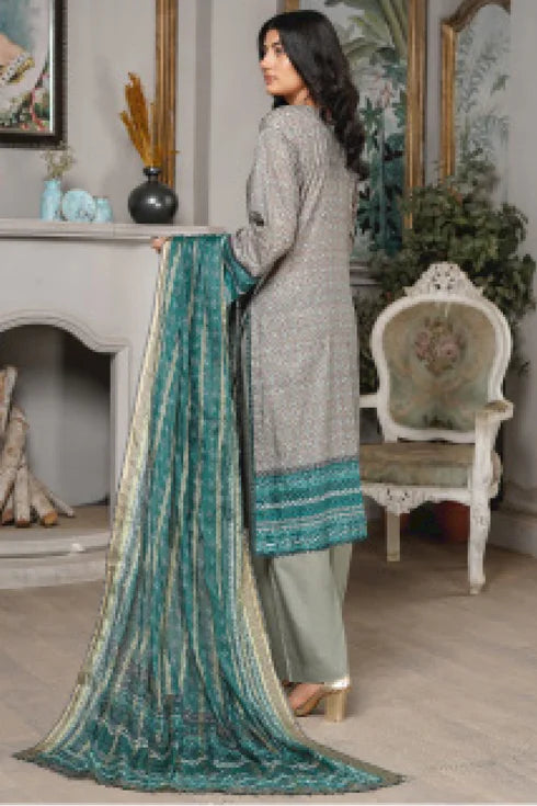 Munira Embroidered Lawn 3 Piece Suit MSL112