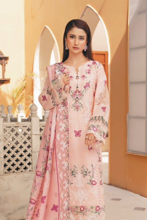 Munira Embroidered Lawn Suit MSL156- Pakistani Lawn Suits