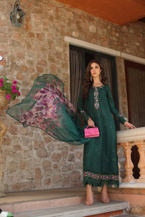 Noor By Saadi Asad Lawn 3 Piece Suit D1-A-Sorina